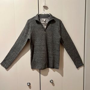 JCREW Double-knit half-zip pullover